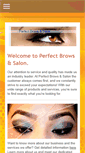 Mobile Screenshot of perfectbrowsandsalon.com